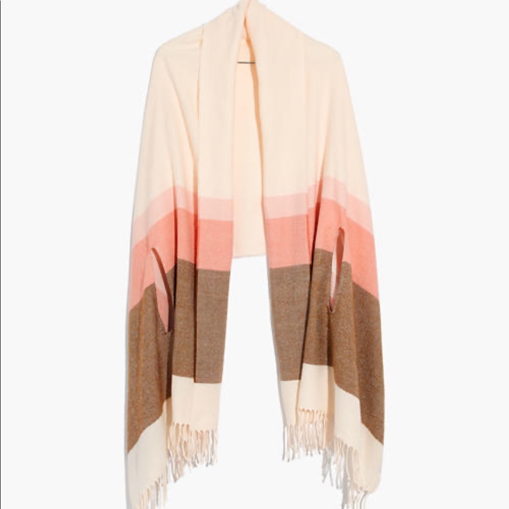 Madewell stripe cape scarf